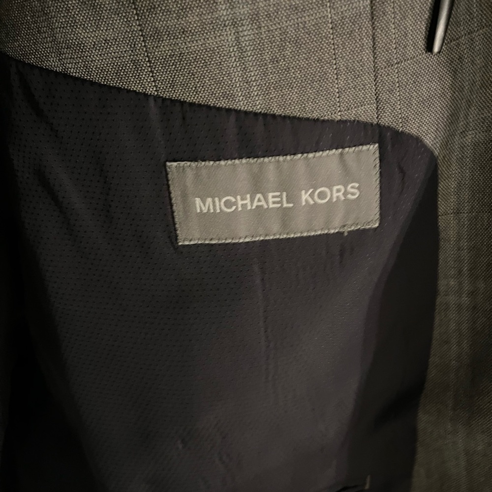 Grey Michael Kors Window Pane Pattern - image 2